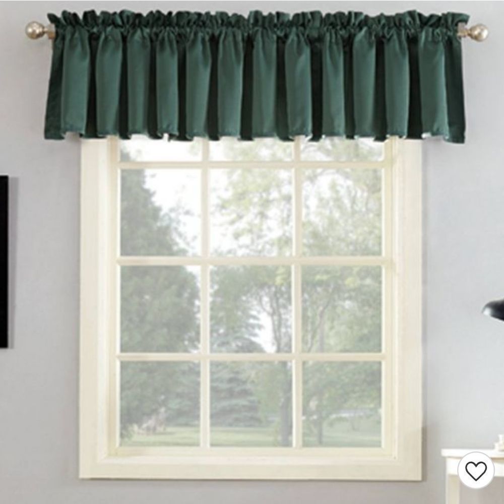 Sun Zero Pair Everglade Valance Curtain